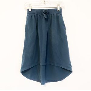 Blue Tea Collection High Low Skirt